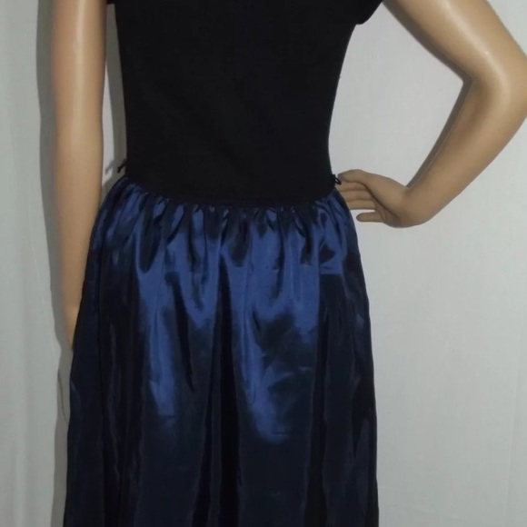 MIxt by Heidi Weisel Tafata dress 1x black navy - Picture 3 of 4